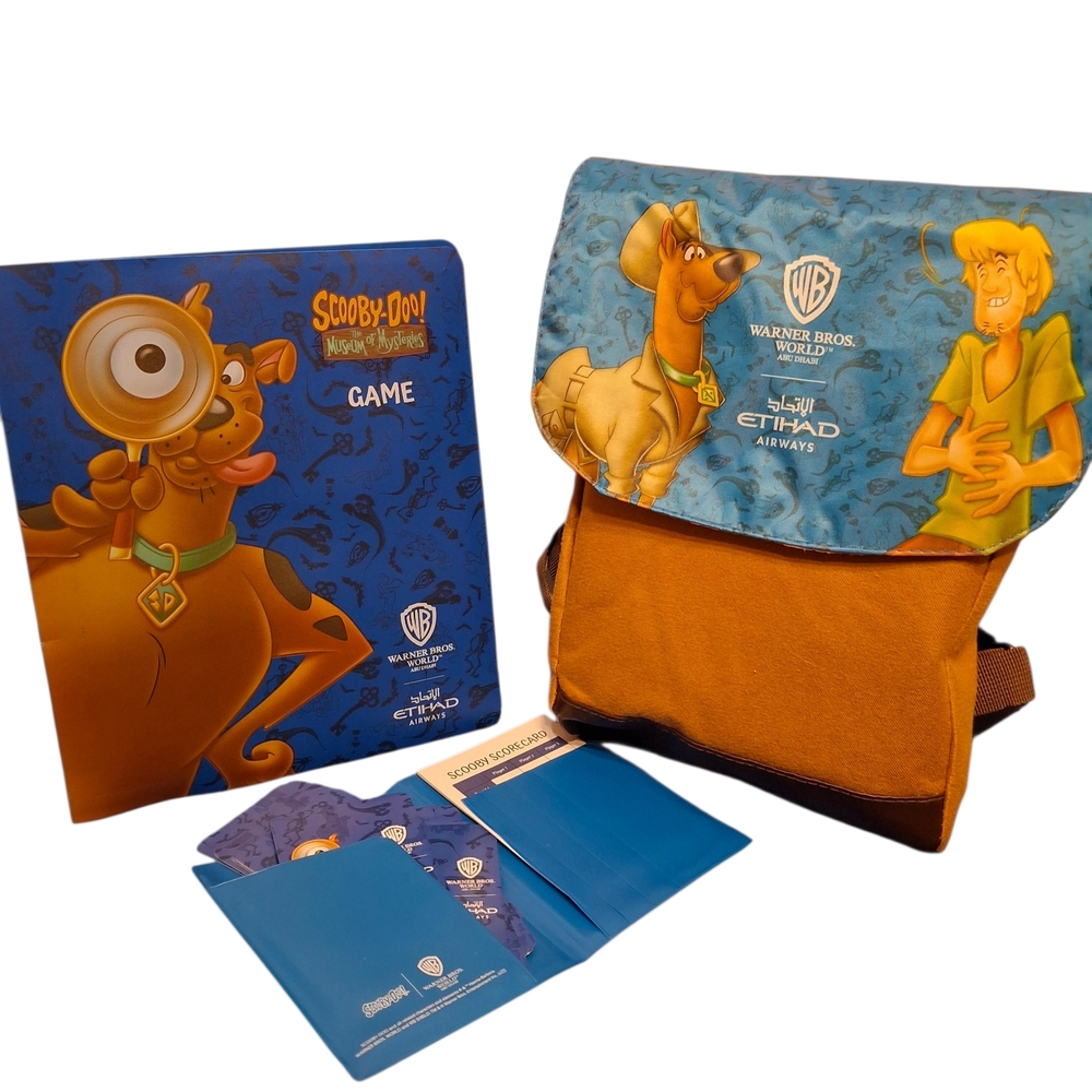 Warner Bros. Scooby-Doo Travel Backpack & Activity Set - Blue Etihad Airlines